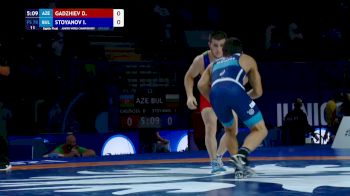 70 kg Round Of 16 - Dzhabrail Gadzhiev, Aze vs Ivan Stoyanov, Bul