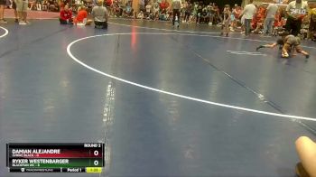50 lbs Round 2 (8 Team) - Ryker Westenbarger, Blackman WC vs Damian Alejandre, SVRWC Black