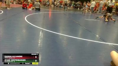 50 lbs Round 2 (8 Team) - Ryker Westenbarger, Blackman WC vs Damian Alejandre, SVRWC Black