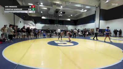 122 lbs Cons. Round 3 - Aric Mendoza, Braveheart WC vs Christian Gonzalez, RBWC (Rancho Bernardo Wrestlin