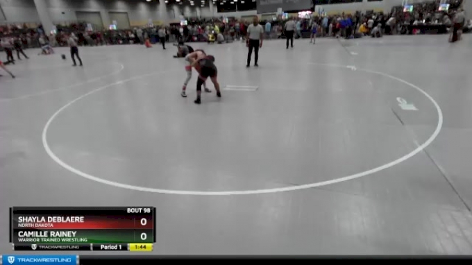 130 lbs Champ. Round 2 - Camille Rainey, Warrior Trained Wrestling vs ...