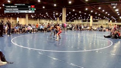 120 lbs Cons. Semi - Luke Mealer, Guerrilla Wrestling Academy vs Mason Parria, Holy Cross