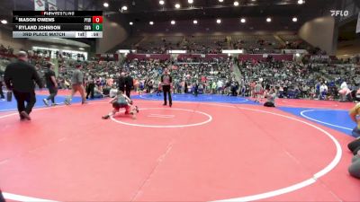 74 lbs 3rd Place Match - Ryland Johnson, Spartan Wrestling Academy vs Mason Owens, Panther Youth Wrestling-CPR