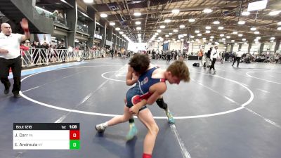 100 lbs Final - Jacob Carr, PA vs Ethan Andreula, NY