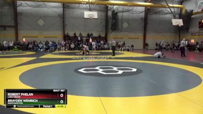 106 lbs Cons. Round 4 - Robert Phelan, Lake Gibson vs Brayden Wenrich, Northampton