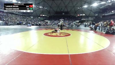 Girls 1B/2B/1A 120 5th Place Match - Maleah Chacon, Tenino (Girls) vs Lahalee Michel, Omak (Girls)