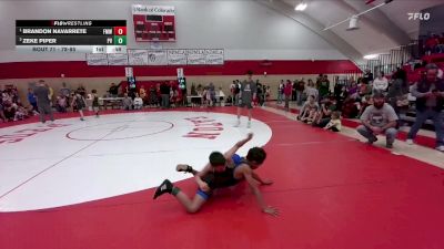 78-85 lbs Round 1 - Brandon Navarrete, Fort Morgan WC vs Zeke Piper, Platte Valley