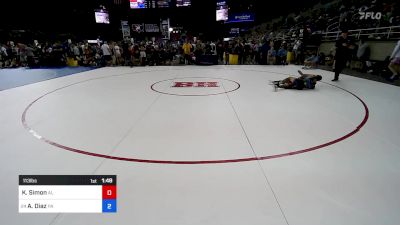 113 lbs Rnd Of 64 - Kiyan Simon, AL vs Alexander Diaz, PA