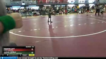 60 lbs Cons. Round 4 - Maisyn Lott, Bison Takedown vs Lucas Camilli, North Alabama Elite Wrestling