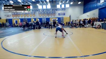 150 lbs Champ. Round 2 - Joseph Sibaja, Eagle Empire vs Levi Wentz, Top Gun Wrestling Academy