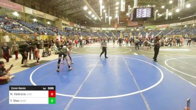 130 lbs Consolation - Nikcolas Valencia, Juggernaut WC vs Tripton Stec, Nebraska Elite