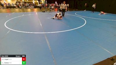 5th - 6th grade - 82 Quarters - Colton Vogel, Western Dubuque Wrestling Club vs Logan Oakes, Sebolt Wrestling Academy