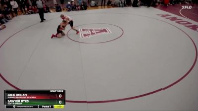 67 lbs Round 1 - Jack Hogan, Summit Wrestling Academy vs Sawyer Ryks, South Dakota