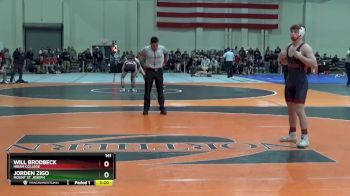 141 lbs Cons. Round 3 - Will Brodbeck, Hiram College vs Jorden Zigo, Mount St. Joseph