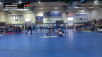 144 lbs Quarterfinal - Jericho Johnson, St. Patrick`s High School vs Gronte Williams, Mendenhall HS