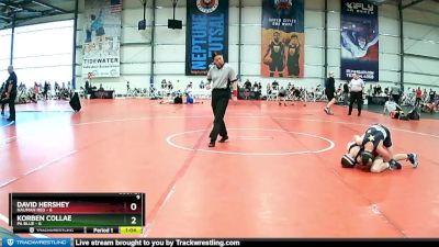 80 lbs Rd# 9- 2:15pm Saturday Final Pool - Korben Collae, PA Blue vs David Hershey, Nauman Red