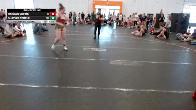 175 lbs Round 3 (4 Team) - Hannah Crowe, Georgia United vs Shaylee Temple, NC Girls Wrestling Club