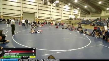 78 lbs Quarters & Wb (16 Team) - JESSE GROSSMAN, West Coast Riders vs Ty Cole, Westlake