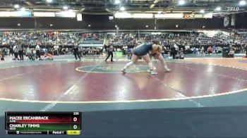 235 lbs Semifinal - Macee Ercanbrack, Juab vs Charley Timms, Reed