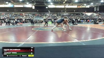 235 lbs Semifinal - Macee Ercanbrack, Juab vs Charley Timms, Reed