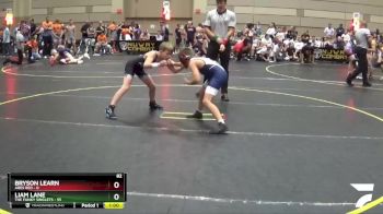 82 lbs Round 2 (6 Team) - Liam Lane, The Funky Singlets vs Bryson Learn, Ares Red