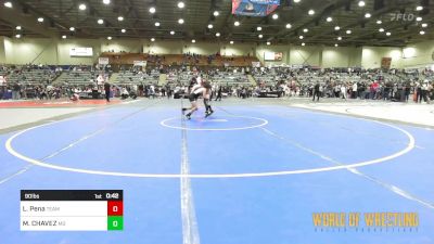 90 lbs Consi Of 4 - Levi Pena, Team Selma vs MAXIMUS CHAVEZ, Mad Dawg Wrestling Club