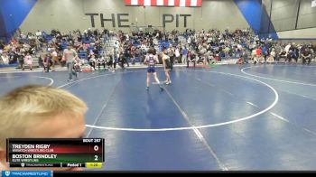 70 lbs Quarterfinal - Boston Brindley, Elite Wrestling vs Treyden Rigby, Wasatch Wrestling Club