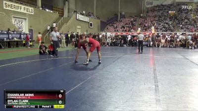 133 lbs Semis (4 Team) - Dylan Clark, Southern Oregon vs Chandlar Akins, Cumberlands (Ky.)