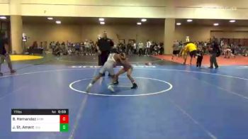 77 lbs Quarterfinal - Bruno Hernandez, Nebraska vs Jhase St. Amant, Louisiana