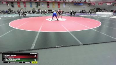 285 lbs Semifinal - Robby Bates, North Central vs Cam`ron Harper, Aurora Universtiy