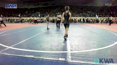 85 lbs Consi Of 4 - Nevaeh Davis, Black Fox Wrestling Club vs Savannah Carrasco, Hurricane Wrestling Academy