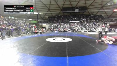 Boys 2A 157 lbs Cons. Round 4 - Jose Gatica, Toppenish vs Brayden Bourboulis, North Mason