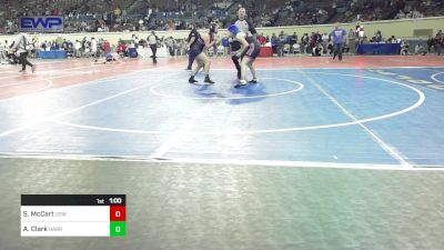 138 lbs Consi Of 16 #2 - Stella McCart, Union Girls JH vs Addison Clark, Harrah