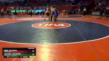 1A 182 lbs Semifinal - Abel Colunga, Hoopeston vs Michael Calcagno, Elmhurst (IC Catholic)