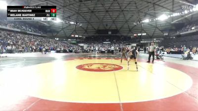 Girls 1B/2B/1A 115 Cons. Round 4 - Miah Mckeever, Okanogan (Girls) vs Melanie Martinez, Zillah (Girls)