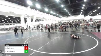 42 lbs Semifinal - Hunter Carlyle, Mat Demon WC vs Jude Montoya, Top Rank