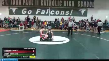 152 lbs 1st Place Match - Aiden Goggans, Scottsboro vs John Mckinney, Huntsville