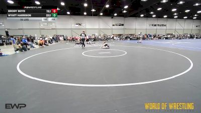 56 lbs Rr Rnd 1 - Brody Boyd, Tulsa Elite 12U 2 vs Wyatt Harrison, Colorado Hammers 12U