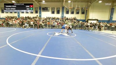 138 lbs Quarterfinal - Gianna Reed, Longmeadow vs Eliza Speek, Granby