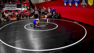 114 lbs Cons. Round 5 - Luke Montgonery, Fox Chapel Area Hs vs Grayson Stroupe, Beaver County Christian School