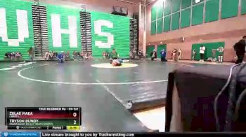 94 lbs Round 2 - Zelae Maea, Liberty vs Tryson Bundy, Pahranagat Valley Youth Wrestl