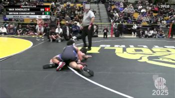 142 lbs Semifinal - Max Gonzalez Iii, Red Wave Wrestling vs Bryson Constantino, Elite Force
