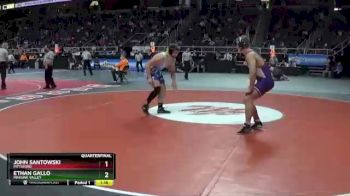 I-215 lbs Quarterfinal - Ethan Gallo, Minisink Valley vs John Santowski, Pittsford