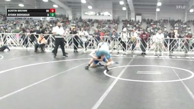 120 lbs Consi Of 8 #2 - Austin Brown, MO vs Ayden Bergman, IA
