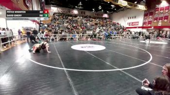 126 lbs Quarterfinal - Pryce Wiginton, Riverton vs David Emery, Pinedale