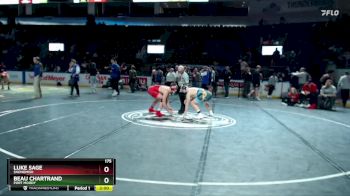 175 lbs Champ. Round 3 - Beau Chartrand, Port Moody vs Luke Sage, Snohomish