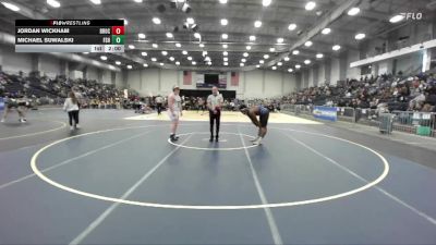 285 lbs Round 1 (3 Team) - Michael Suwalski, Farmingdale Sr High vs Jordan Wickham, Brockport