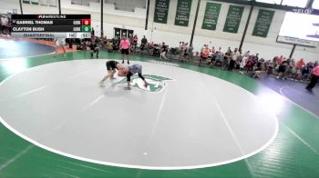 145-162 lbs Quarterfinal - Gabriel Thomas, Edwardsville Wrestling Club vs Clayton Bush, Unattached