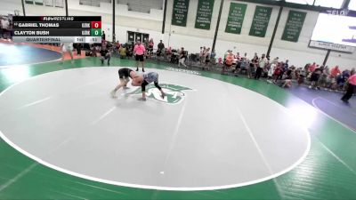 145-162 lbs Quarterfinal - Gabriel Thomas, Edwardsville Wrestling Club vs Clayton Bush, Unattached