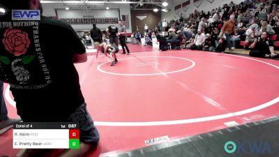 62 lbs Consi Of 4 - Riley Keim, Heat vs Emerly Pretty Bear, Harrah Little League Wrestling